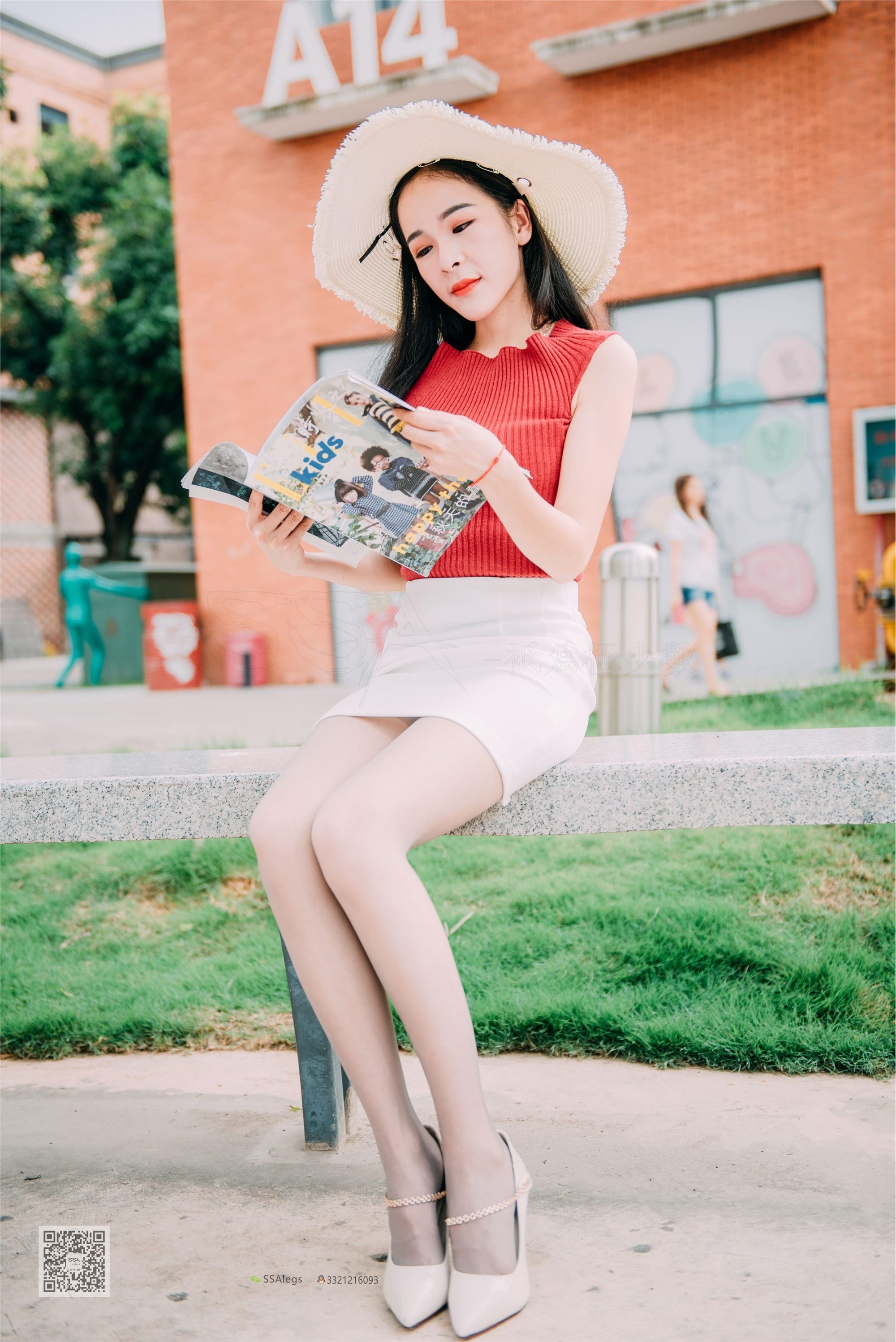 SSA丝社 NO.007 nono 街拍灰丝特辑